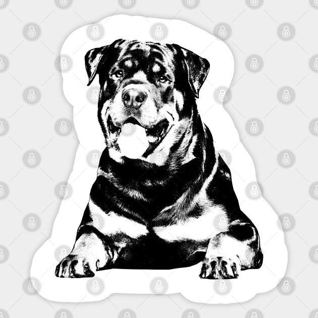 Rottweiler Sticker by Nartissima